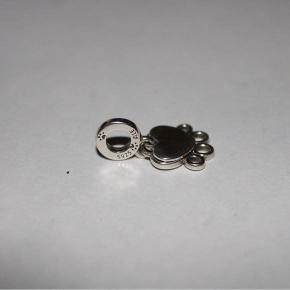 Pandora Hearts & Paw Print Dangle Charm Sterling Silver - Picture 6 of 8